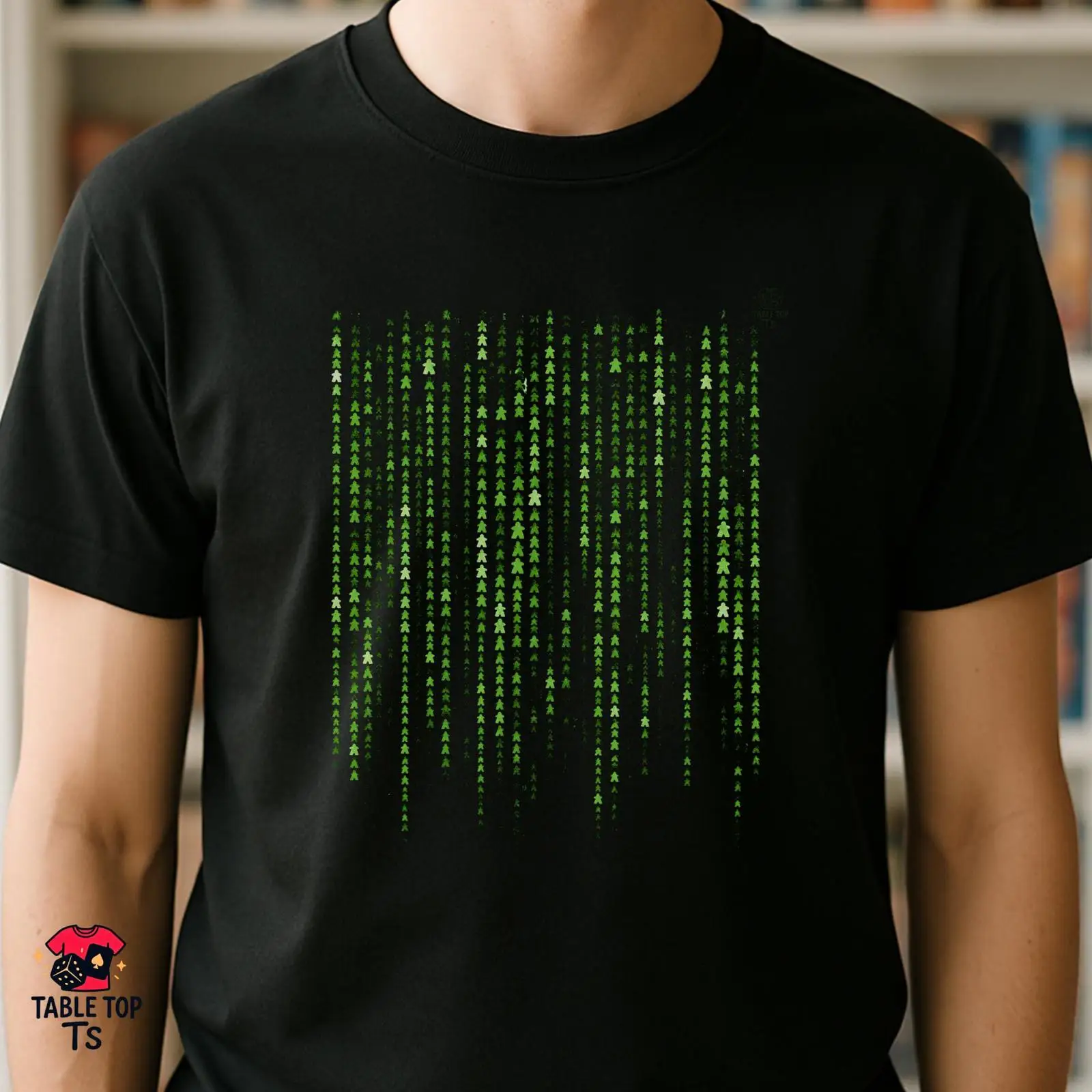 Board Game Geek - Koszulka Meeple Matrix Code dla fanów