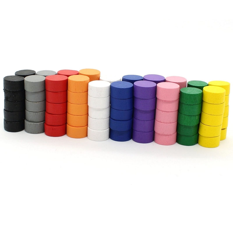 Chess Set Wooden - 10MM token dysków do gier 10/50/100/200/500