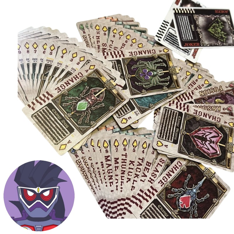Card Game Deck - Bandai Kamen Rider postacie z anime