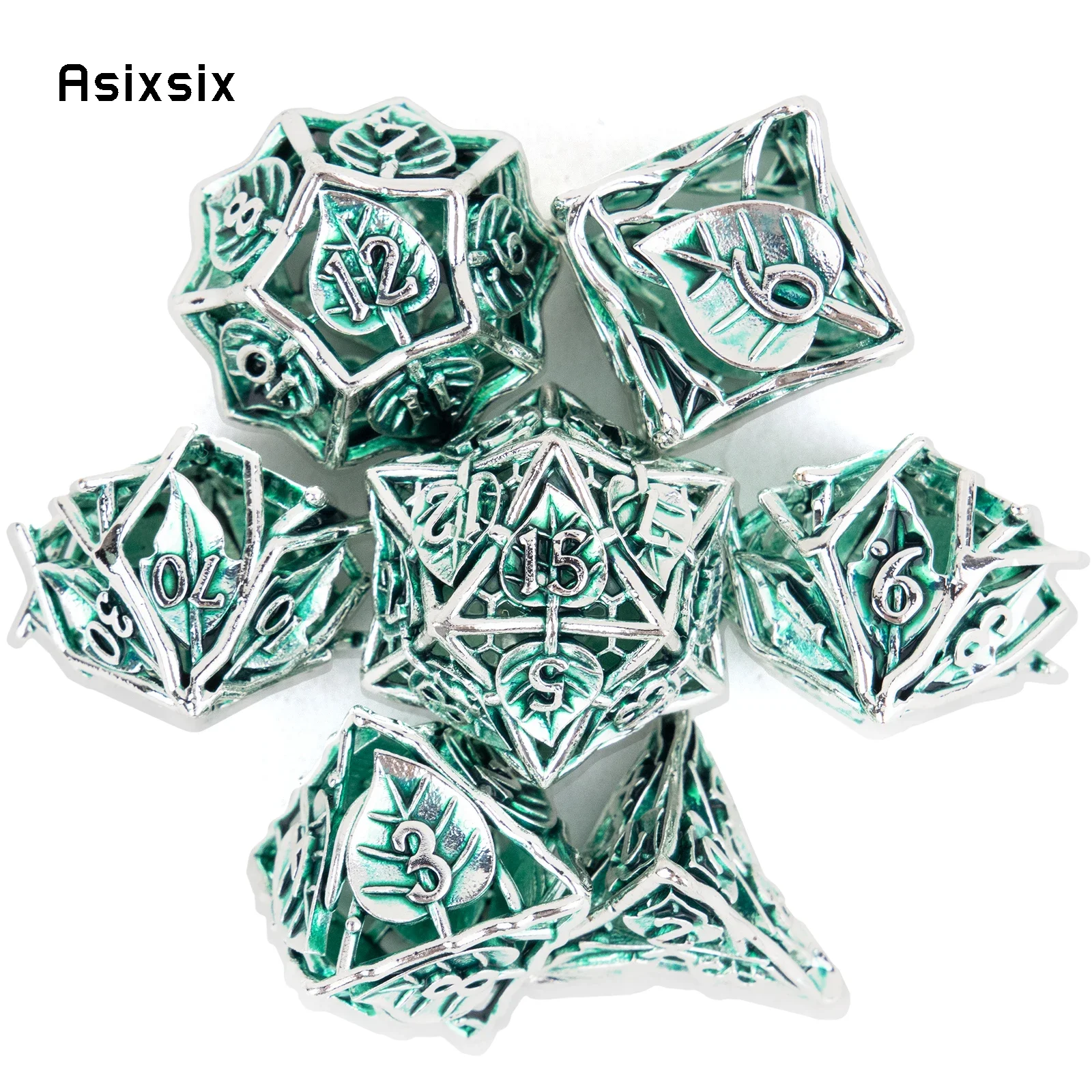 Dice Set Polyhedral - Metalowe Kostki, Idealne do RPG i