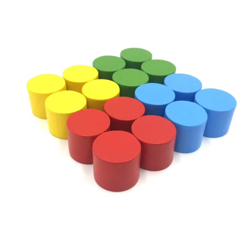 Chess Set Wooden - 8 sztuk/zestaw DIY Cylinder szachy 4