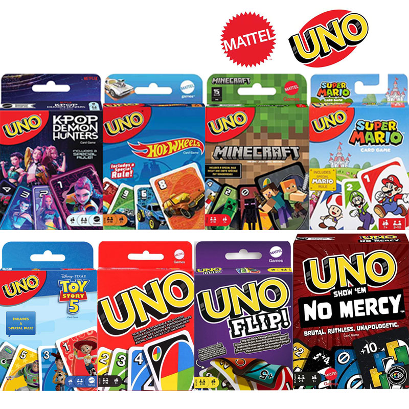 Cooperative Card Game - Mattel Games UNO Flip! Karty do