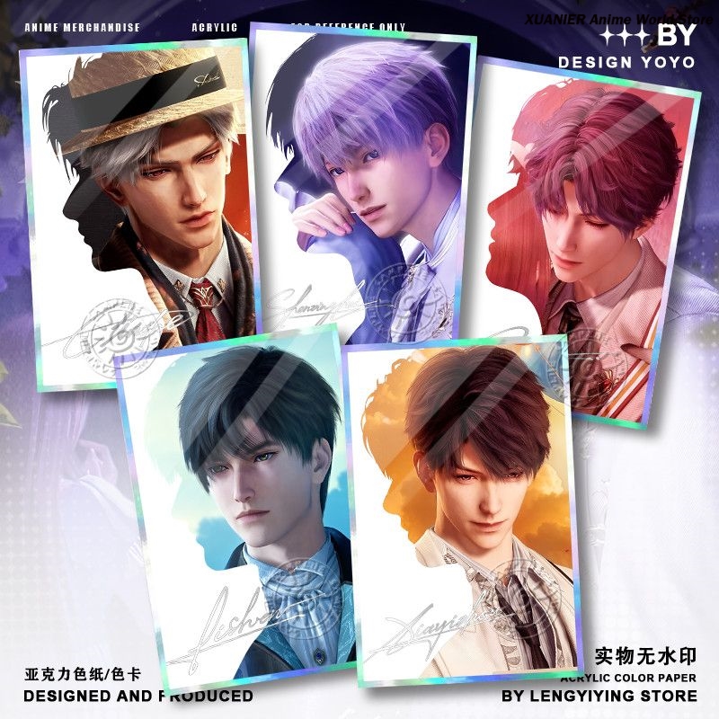 Board Game Anime - Akrylowy Kolorowy Papier Love and Deepspace