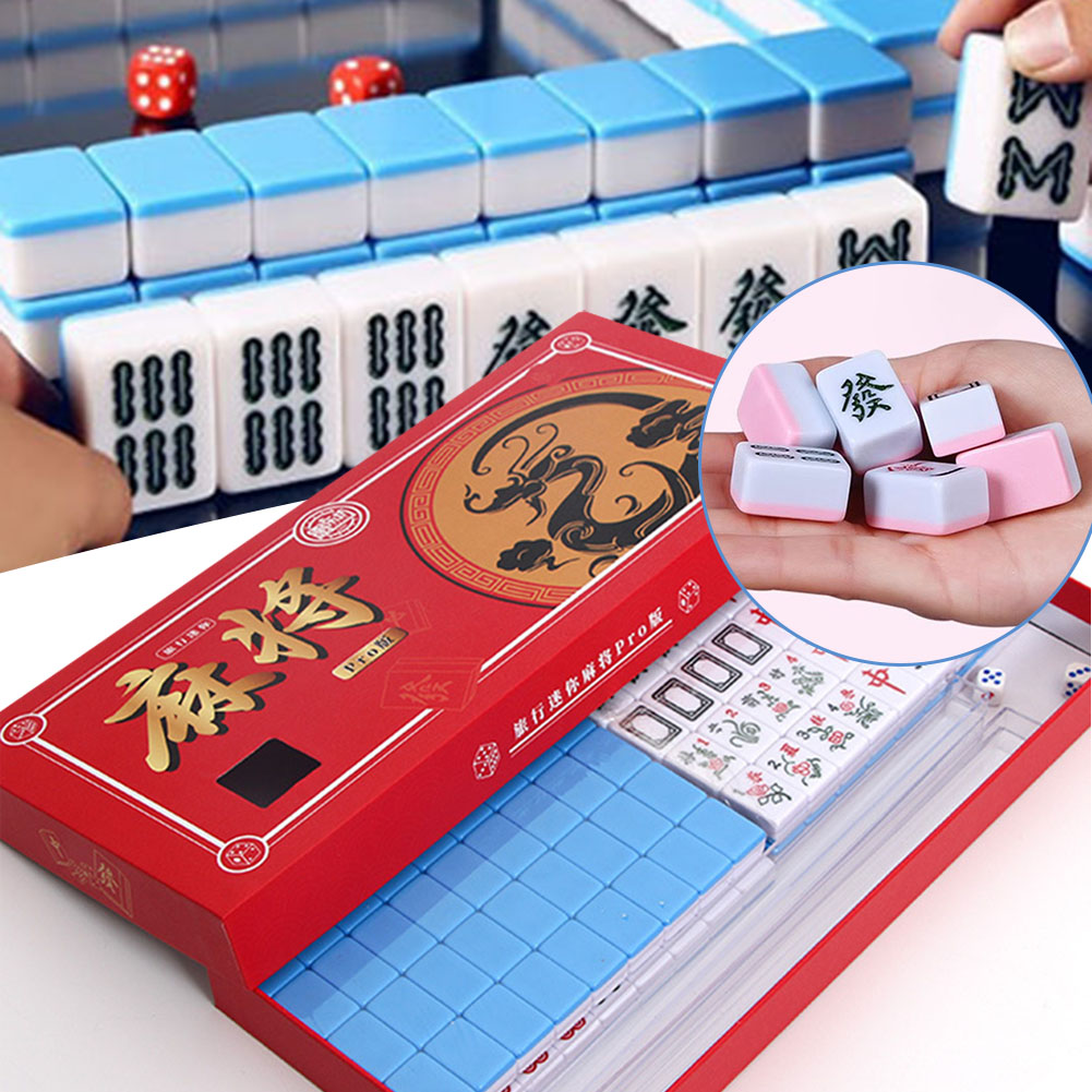 Board Game Zone - Przenośny Mini Zestaw Mahjong Podróżny Z