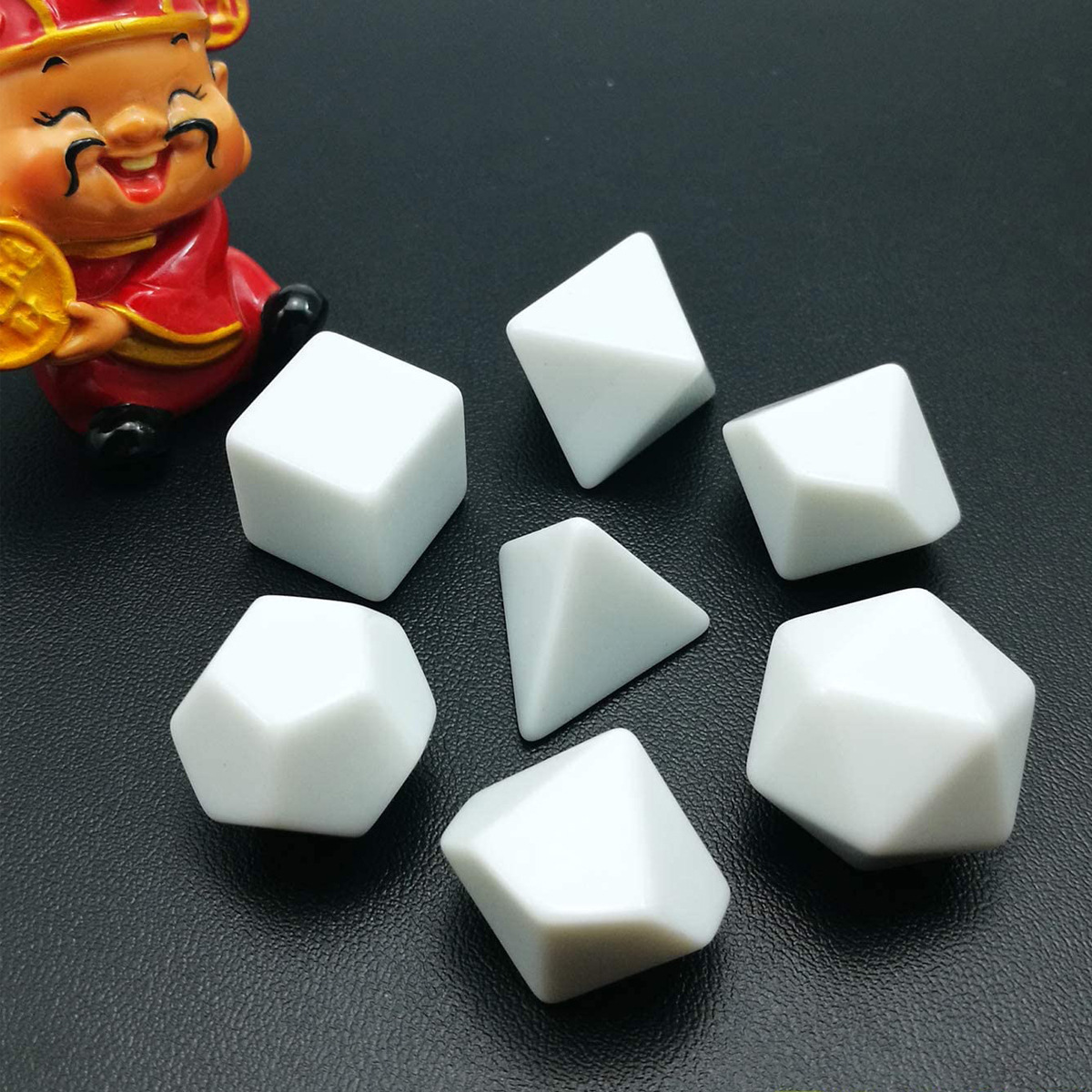 Board Game Loop - 7 sztuk/zestaw puste zaokrąglone kostki DIY