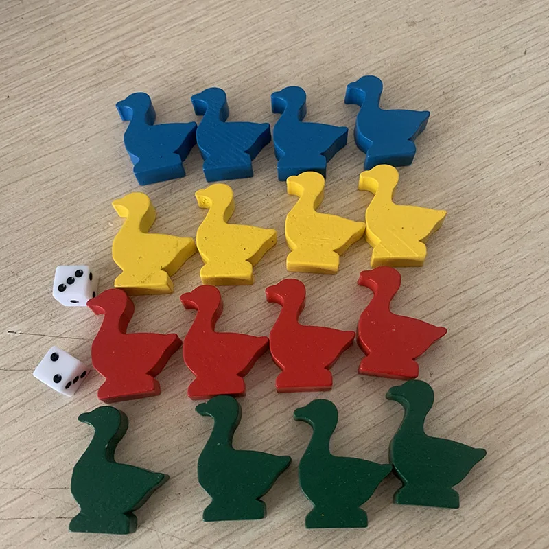 Chess Set Wooden - 16 sztuk/zestaw drewniane akcesoria do gry