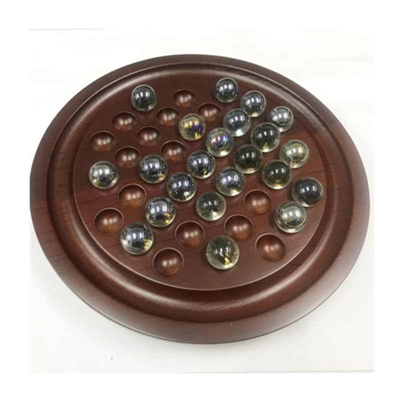 Chess Set Wooden - Drewniany zestaw do solitaire - niezależna