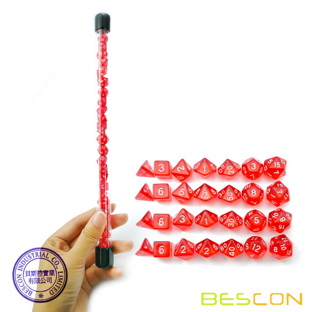 Bescon 28 sztuk przezroczysty  – Dice Set Polyhedral recenzja i cena