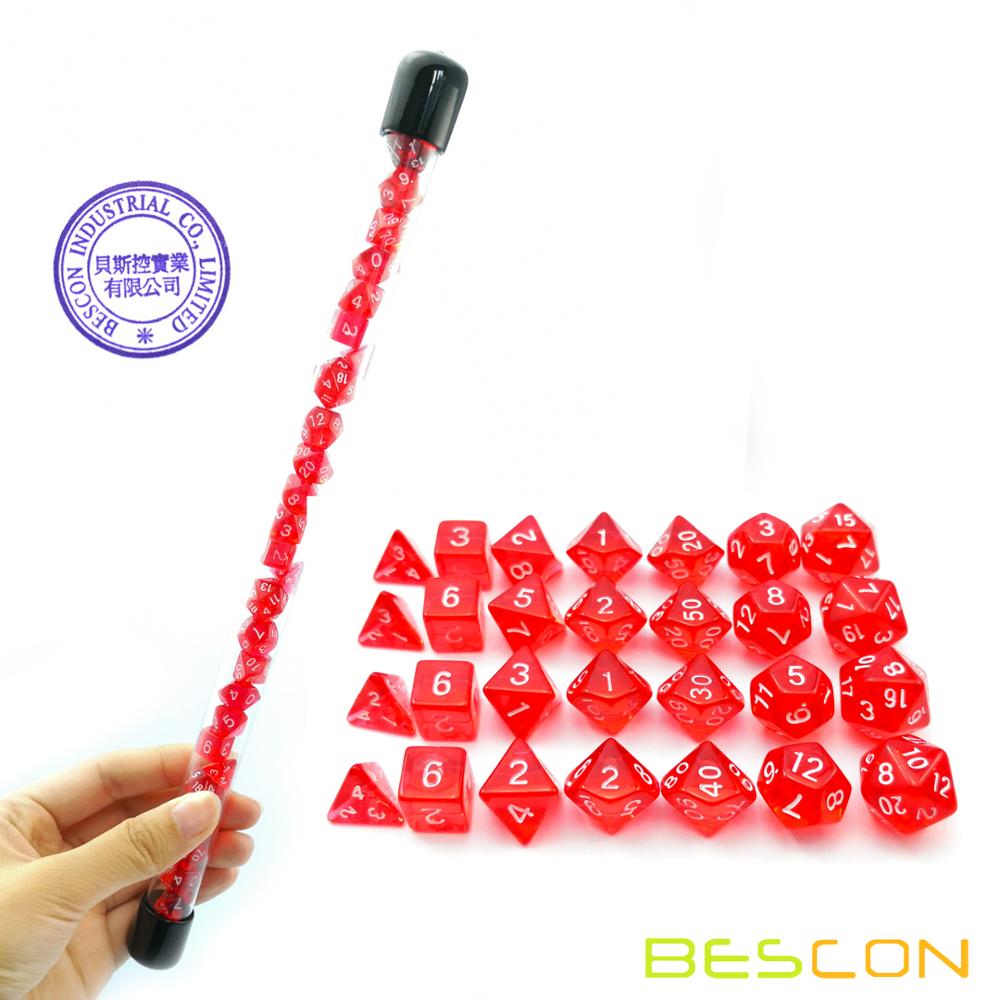 Bescon 28 sztuk przezroczysty  – Dice Set Polyhedral recenzja i cena