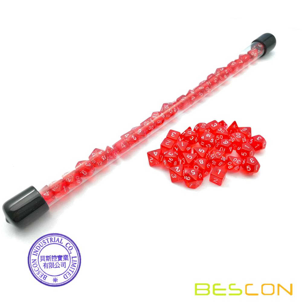 Bescon 28 sztuk przezroczysty  – Dice Set Polyhedral recenzja i cena