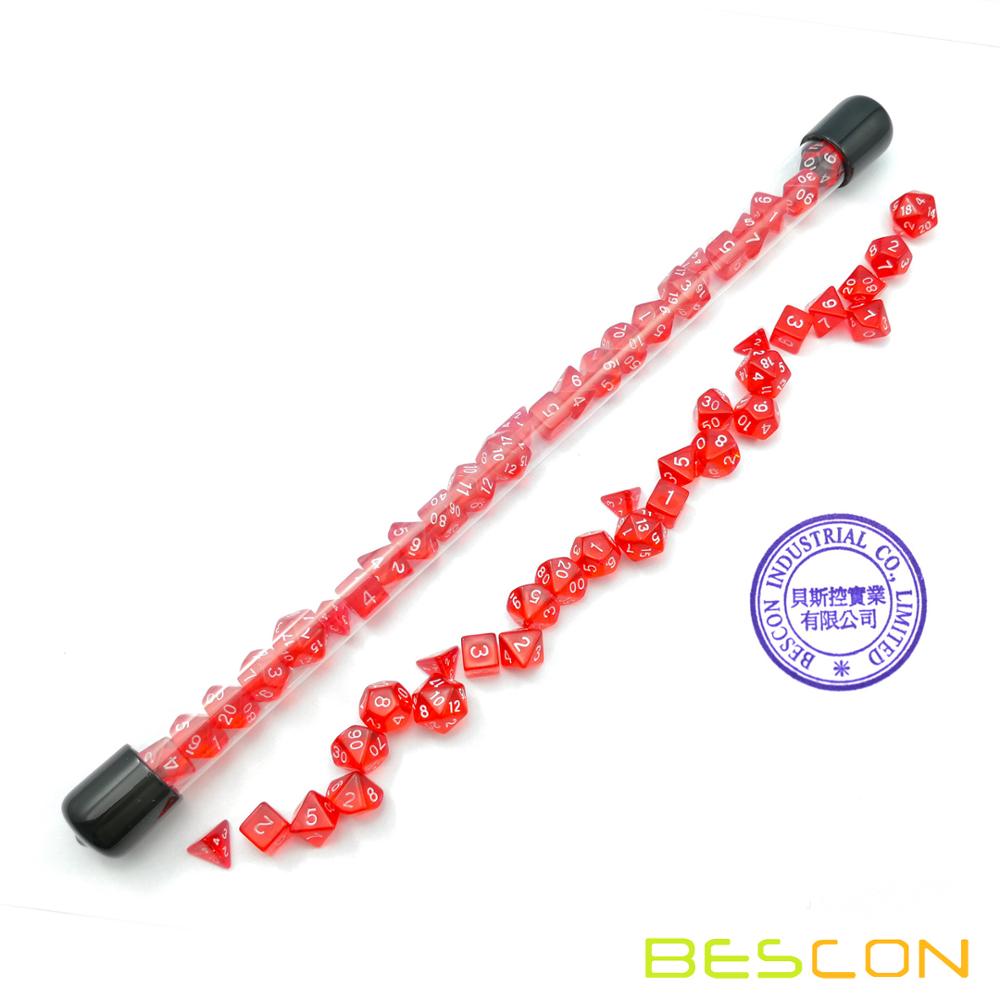 Bescon 28 sztuk przezroczysty  – Dice Set Polyhedral recenzja i cena