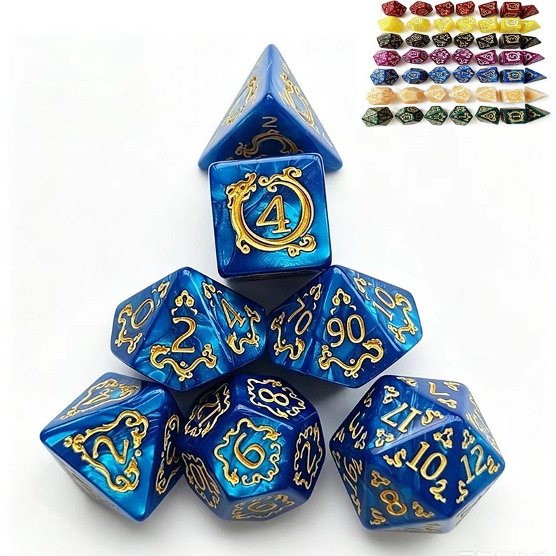 7-częściowy zestaw wielościano – Dice Set Polyhedral recenzja i cena
