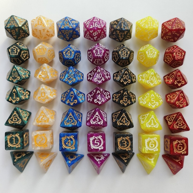 7-częściowy zestaw wielościano – Dice Set Polyhedral recenzja i cena