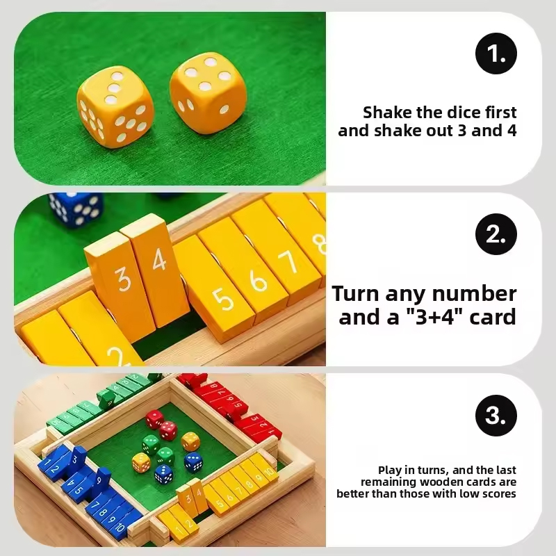 Drewniana gra w pudełku z kost – Board Game Flip 7 recenzja i cena