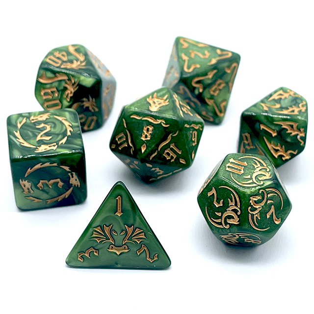 7-częściowy zestaw akrylowych  – Dice Set Polyhedral recenzja i cena