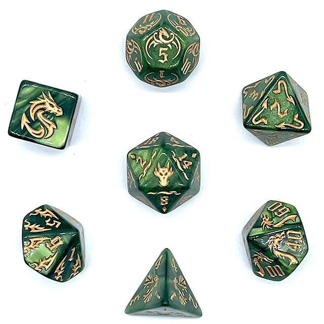 7-częściowy zestaw akrylowych  – Dice Set Polyhedral recenzja i cena
