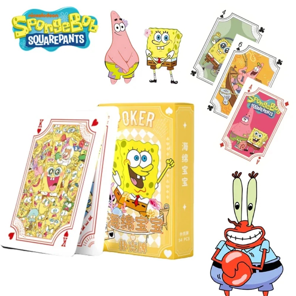 54 karty w pudełku SpongeBob A – Card Game Deck recenzja i cena