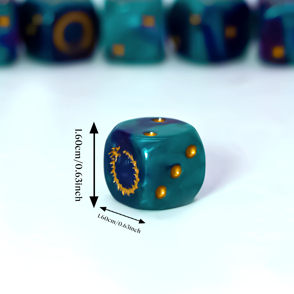 Zestaw 6 kostek D6 w kolorze z – Dice Set Polyhedral recenzja i cena