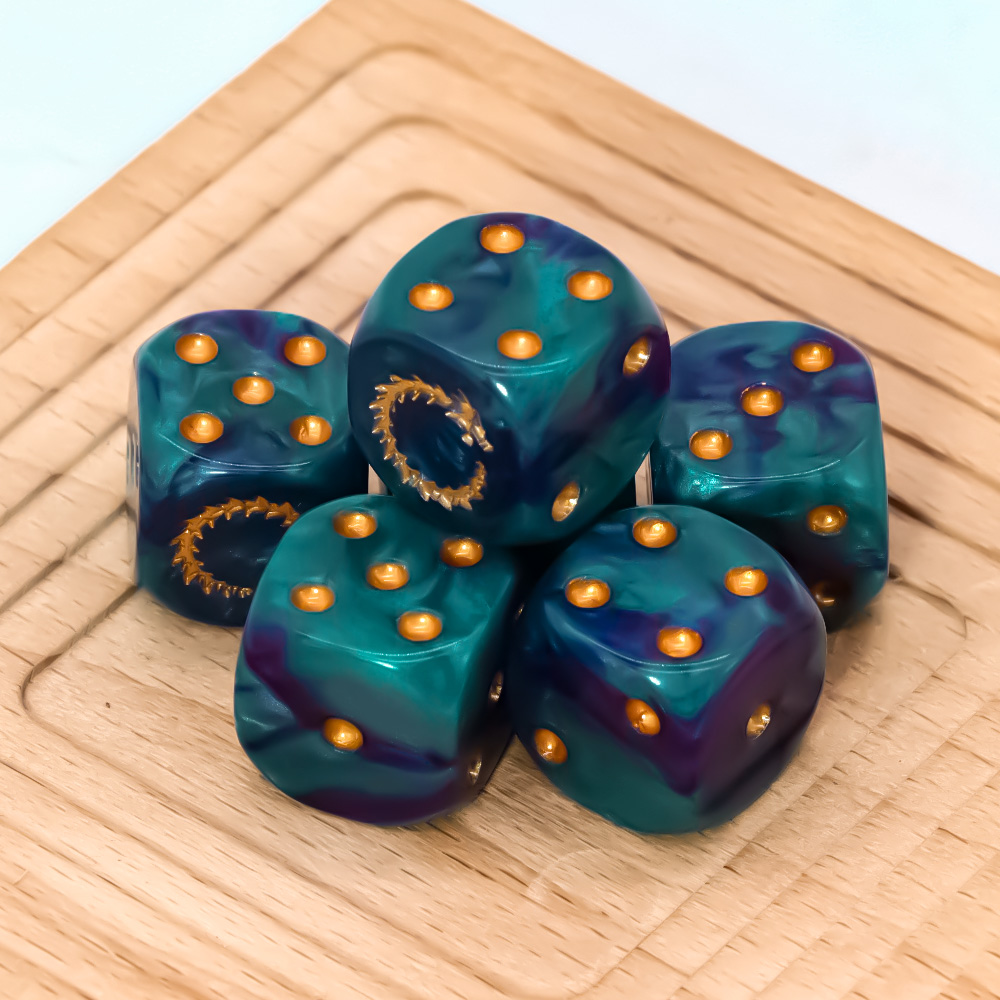 Zestaw 6 kostek D6 w kolorze z – Dice Set Polyhedral recenzja i cena