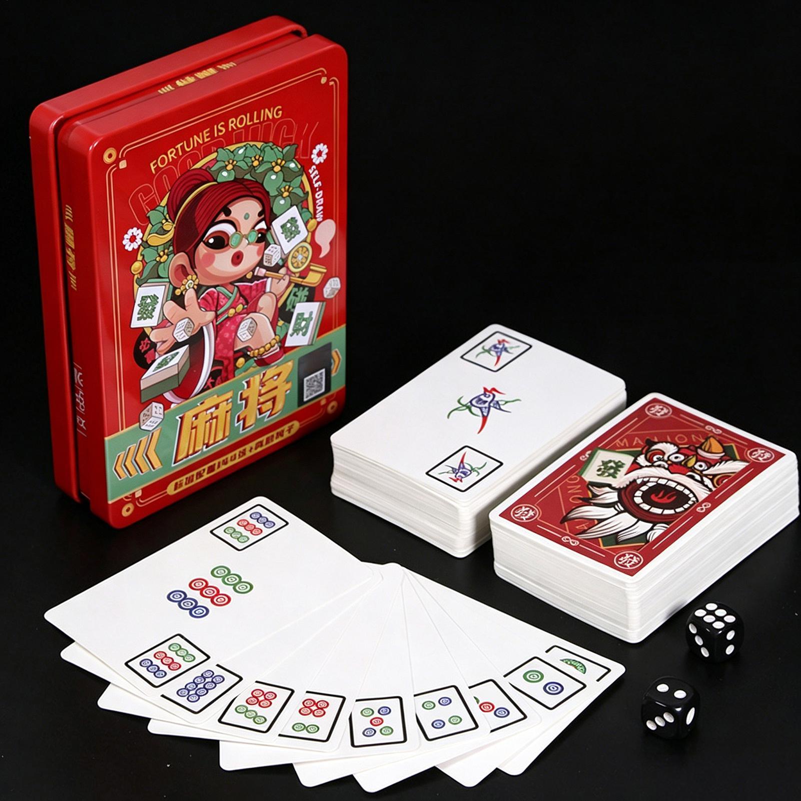 Karty do gry Mahjong, gra rodz – Card Game Deck recenzja i cena