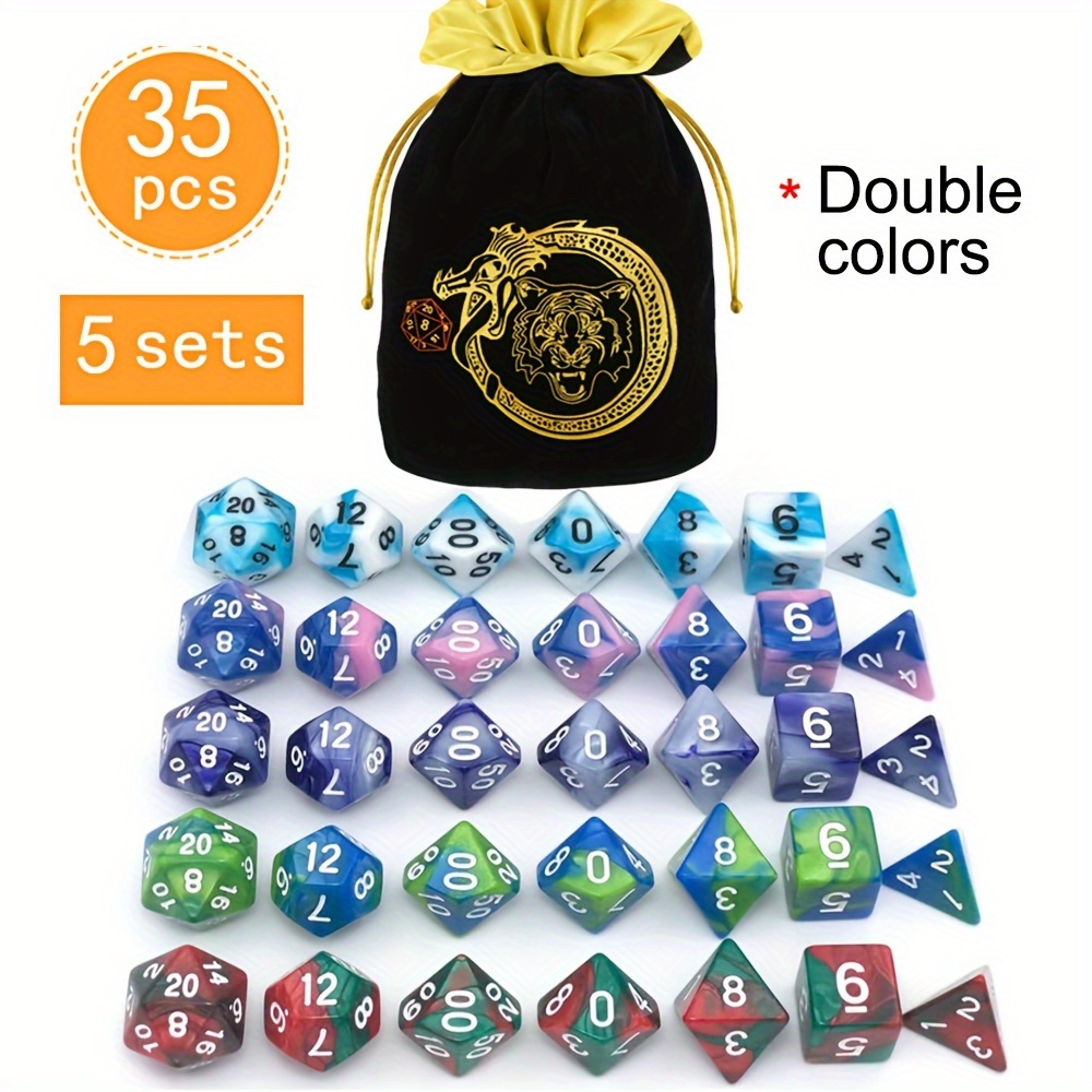 Zestaw 5 kości wielościennej ( – Dice Set Polyhedral recenzja i cena