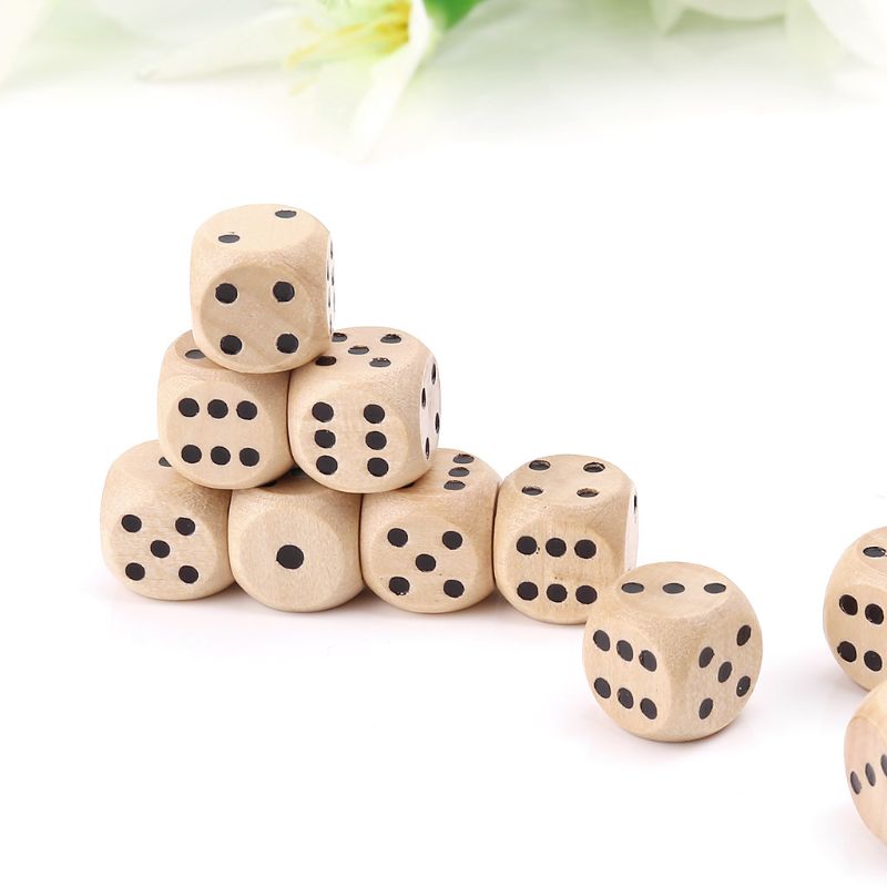 10 sztuk drewniane kostki 6 je – Board Game Loop recenzja i cena